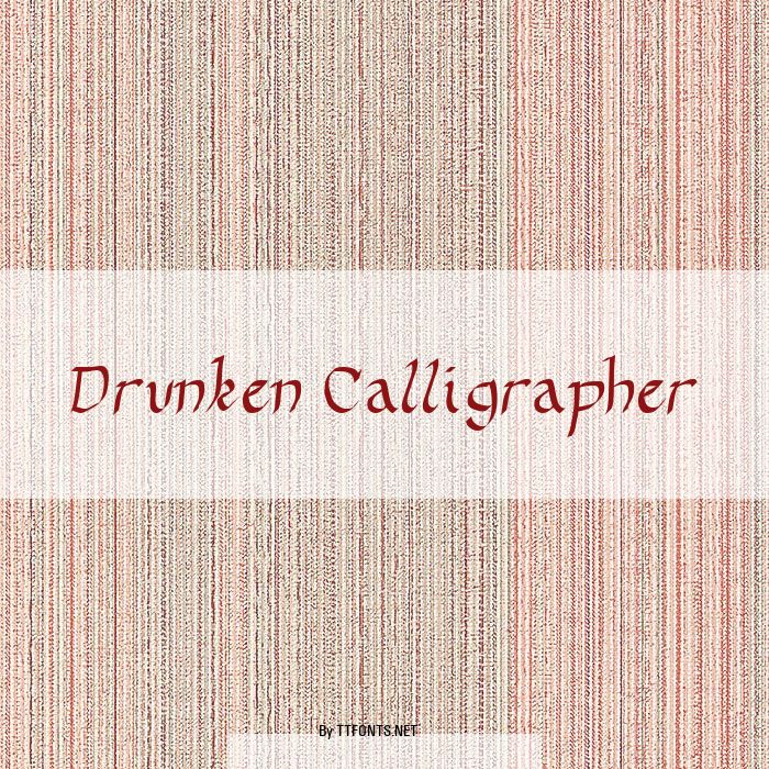 Drunken Calligrapher example